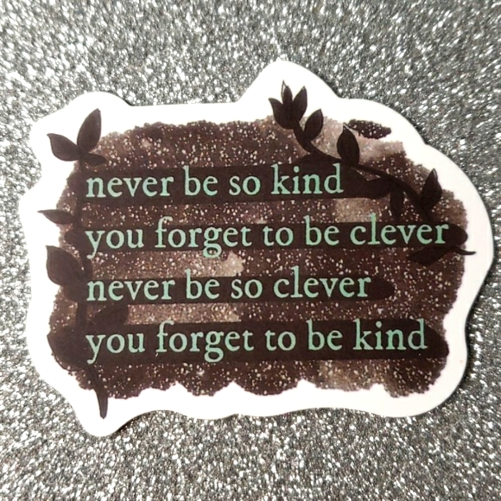 10/$10 Taylor Swift EVERMORE Waterproof Sticker Lyrics Kind
